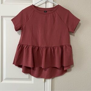 SHEIN Women’s Peplum Top - XS